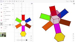 3D Model {hexagon rubix's cube} Shapes Using Geogebra #geogebra