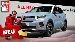 Citroën C3 (2023) | Citroën bringt Elektro-C3 für 23.300 Euro | Erster Check mit Sebastian Friemel