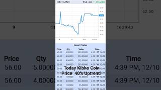 Today Kibho coin price 40% up📈 42/- to 60/-  #kibho #bct #shorts