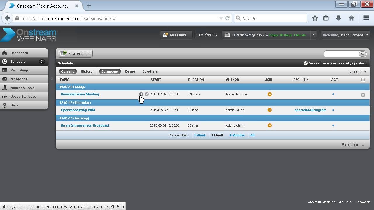 Onstream Webinars Invitations Tutorial Youtube