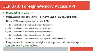 Java 14 - Foreign-Memory Access API