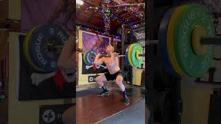 250lbs (113kg) hang power clean