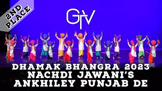 Nachdi Jawani's Ankhiley Punjab De - Second Place Music Category at Dhamak Bhangra 2023