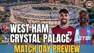 WEST HAM V CRYSTAL PALACE | LATE FITNESS TEST FOR SUMMERVILLE | KUDUS TO PLAY UPFRONT