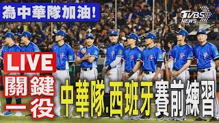 【LIVE】WBC資格賽／關鍵一役!中華隊二戰西班牙集氣 賽前練習搶先看