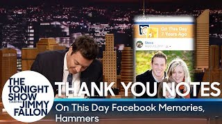Thank You Notes: On This Day Facebook Memories, Hammers