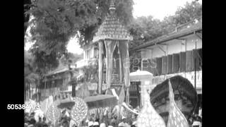 The funeral cortege of King Sisowath Monivong