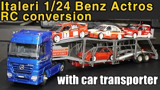 1/24 Actros rc conversion with car transporter(1/24트럭 알씨개조)