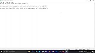 render html file in nodejs using expressjs