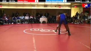 NYAC FS 74 KG / 163 lbs: James Allen vs. Muzaffar Abdurakhmanov