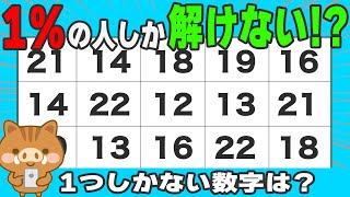 【脳トレクイズ】無料で毎日楽しく認知症予防！数字探しで脳を活性化【数字】