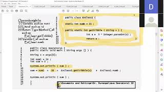 BIT-Sem-1 (Programming-Java) Lesson-4 (Operators) [ Part-1]