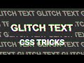 How To Make Text Glitch | Glitch Effect | Glitch Text | CSS3 | HTML5