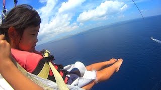 初めてのパラセーリングに乗ってみた。　parasail