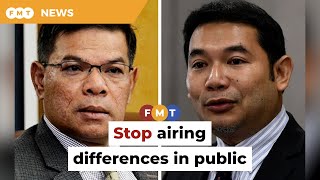 Stop revealing party discussions in public, Saifuddin tells Rafizi