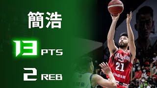 簡浩︱13分 2籃板 ︱新竹街口攻城獅 VS 福爾摩沙台新夢想家︱21-22