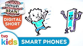 HUNGRY BRAIN 🧠 4 Risks Of Overusing SMART PHONES 📱 TVOkids