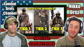 The Three US Military Tiers Explained - Nikko Ortiz and CAC React