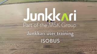 Junkkari User training ISOBUS