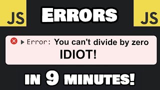 JavaScript Error handling in 9 minutes! ⚠