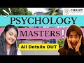 MASTERS in Clinical Psychology at Christ University | Journeyteaches