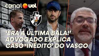 RECUPERAÇÃO JUDICIAL DO VASCO É INÉDITA: 'ASSOCIAÇÃO E SAF ESTÃO PEDINDO JUNTAS', EXPLICA ADVOGADO