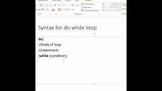 syntax for do-while loop | Raghu Konduri | Programming and Coding Tutorials #kluniversity #java