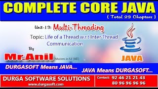 Core Java-Multi-Threading-Life of a Thread w r t Inter-Thread Communication