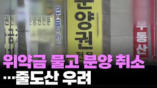 '위약금 물고 분양 취소' 속출…건설사 줄도산 우려도