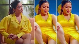 Rashmika Mandanna Viral Yellow Dress Photos | Rashmika Mandanna Viral Video