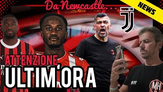 🔥IN POLE PER IL MILAN👀INDISCREZIONE IMPORTANTE DA NEWCASTLE😱LA JUVE SU UN ALTRO MILANISTA⚠️ZIRKZEE..