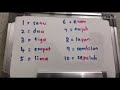 马来西亚 马来语数字- Numbers in Malay Language 1-20