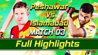 Peshawar Zalmi vs Islamabad United I Full Highlights | Match 3 | HBL PSL
