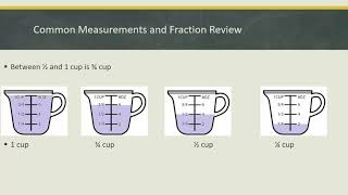 measuring cups fraction review