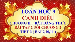 Toán học lớp 9 - Cánh Diều - Chương 2 - Bài tập cuối chương 2 | Bất phương trình - Tiết 3