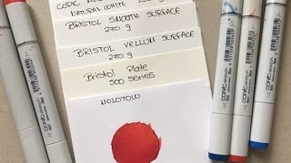 Paper Testing and comparison with Copic Markers