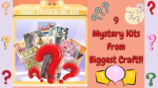 9 Kits! What Did I Get? Biggest Craft Blind Cross Stitch - NimCrafts #crossstitch #biggestcraft