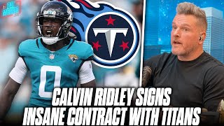 Calvin Ridley Signs 4 Year, $92 MILLION Deal With Titans. Is AFC South On The Rise? | Pat McAfee