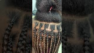 How I use avocado oil as edge control to braid knotless..#braids #lagosnigeria #professional