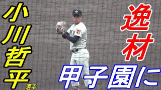 ついに逸材が甲子園デビュー！中学時代は森木2世と呼ばれた 小川哲平選手　センバツ　英明戦　9回に登場（全投球）