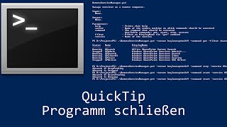 QuickTip #53 - Batch Programm schließen | Batch Tutorial | close process
