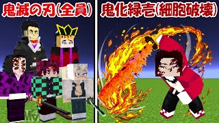 【Minecraft】細胞破壊した鬼化継国緑壱vs鬼滅の刃全員！！どっちが強い！？【鬼滅の刃】