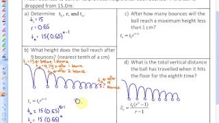 1.3-1.4 (Word Problems & Geometric Sequences and Series)