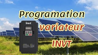 programmation variateur invt( بالدارجة )