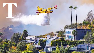 LIVE: LA Firefighters battle wildfires across California