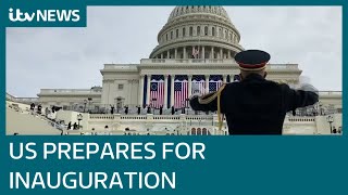 Security preparations mount in Washington ahead of Biden inauguration | ITV News