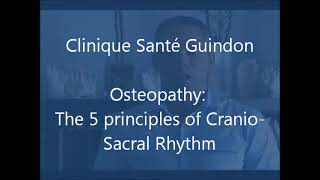 Five principles of the craniosacral rhythm