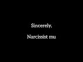 jika seorang npd narsistik berkata jujur ini bunyinya surat dari seorang npd