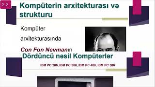 Kompüterin aparat təminatı - Fəsil 2.1 -  2.4