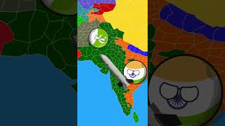 India And Pakistan Nuclear War 2023 || Countries In a Nutshell || CountryBalls #shorts #countryballs